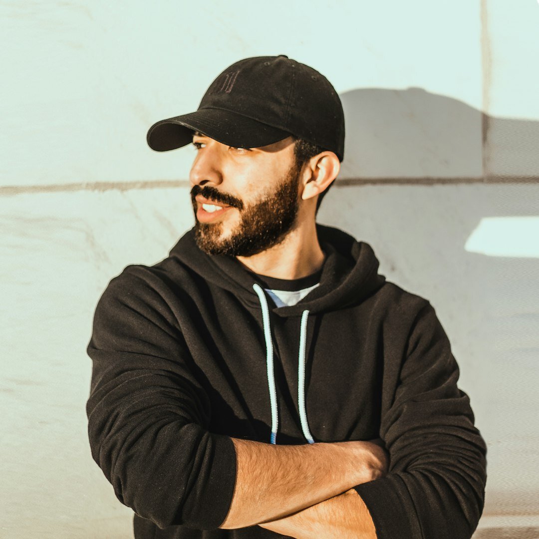 Portrait of a male reporting coach with beard