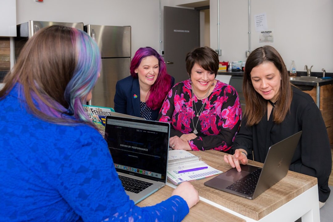 Team reviewing editorial video content on large screens